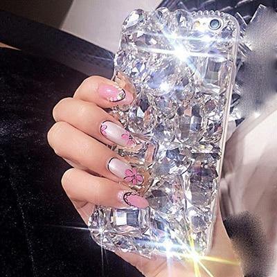 Planet Gates Clear Stone / For iPhone 5 5S SE Crystal Diamonds Rhinestone 3D Stones Phone Case Cover for iphone 7/7Plus/6/6S for Samsung Galaxy S5 6 7 EDGE