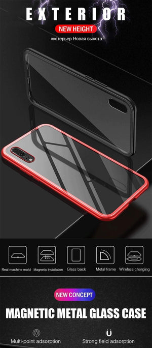 Planet Gates Clear White / For P20 ZNP Magnetic Adsorption Phone Case For Huawei P20 Mate 20 10 Lite Pro Huawei P10 Nova 3 3i 3e Metal Cover For Honor 8X Max Case