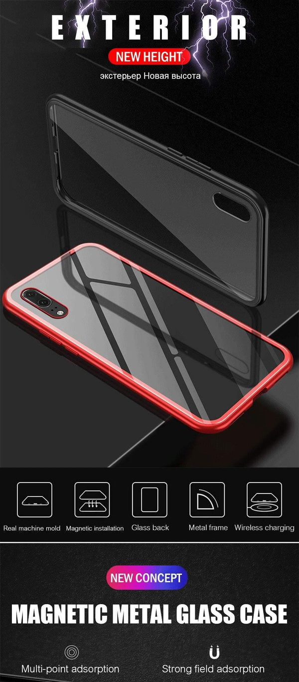 Planet Gates Clear White / For P20 ZNP Magnetic Adsorption Phone Case For Huawei P20 Mate 20 10 Lite Pro Huawei P10 Nova 3 3i 3e Metal Cover For Honor 8X Max Case