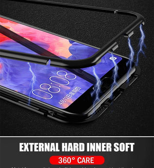 Planet Gates Clear White / For P20 ZNP Magnetic Adsorption Phone Case For Huawei P20 Mate 20 10 Lite Pro Huawei P10 Nova 3 3i 3e Metal Cover For Honor 8X Max Case