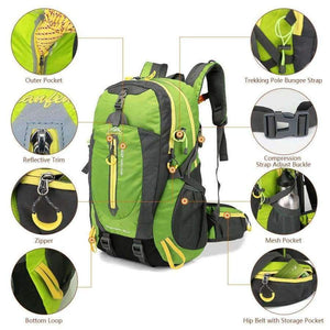 Planet Gates Climbing Backpack Rucksack 40L Outdoor Sports Bag Travel Backpack Camping Hiking Backpack Women Trekking Bag For Men
