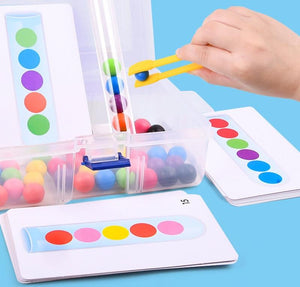 Planet Gates Clip Beads Test Tube Toy Children Logic Concentration Fine Motor Training Game Montessori Teaching Aids Educational Toy For Kids