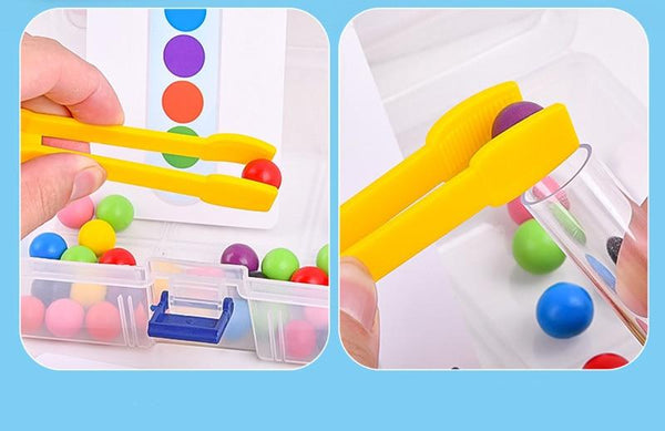 Planet Gates Clip Beads Test Tube Toy Children Logic Concentration Fine Motor Training Game Montessori Teaching Aids Educational Toy For Kids