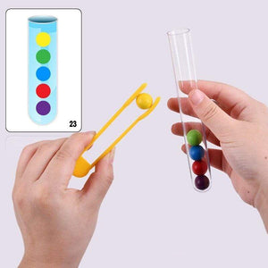 Planet Gates Clip Beads Test Tube Toy Children Logic Concentration Fine Motor Training Game Montessori Teaching Aids Educational Toy For Kids