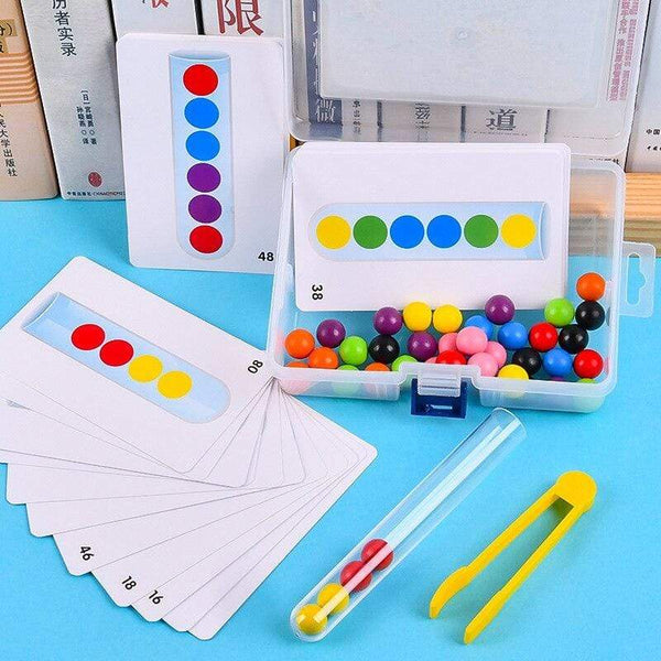 Planet Gates Clip Beads Test Tube Toy Children Logic Concentration Fine Motor Training Game Montessori Teaching Aids Educational Toy For Kids
