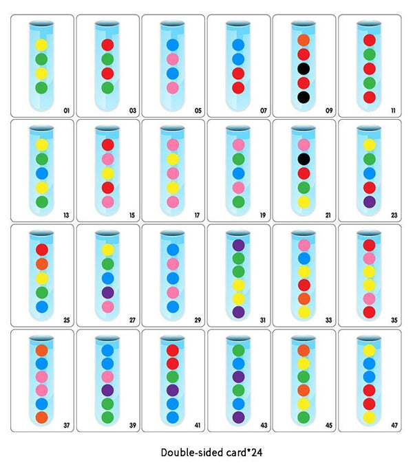 Planet Gates Clip Beads Test Tube Toy Children Logic Concentration Fine Motor Training Game Montessori Teaching Aids Educational Toy For Kids