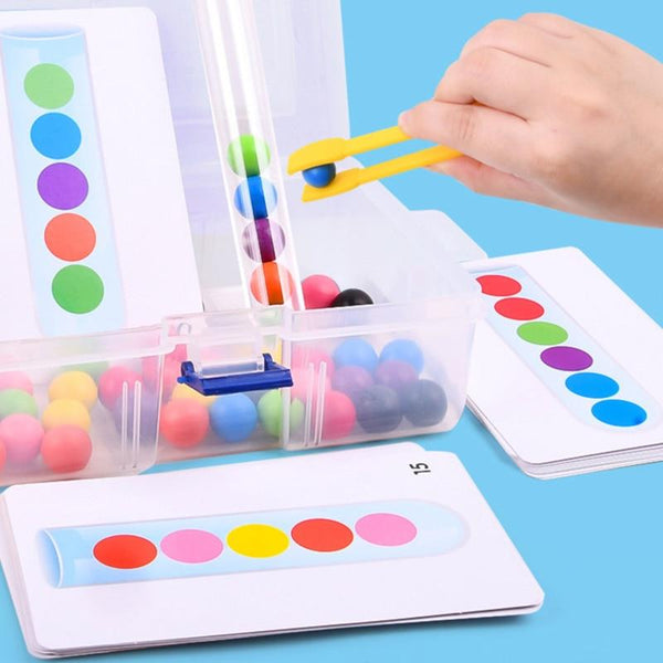 Planet Gates Clip Beads Test Tube Toy Children Logic Concentration Fine Motor Training Game Montessori Teaching Aids Educational Toy For Kids