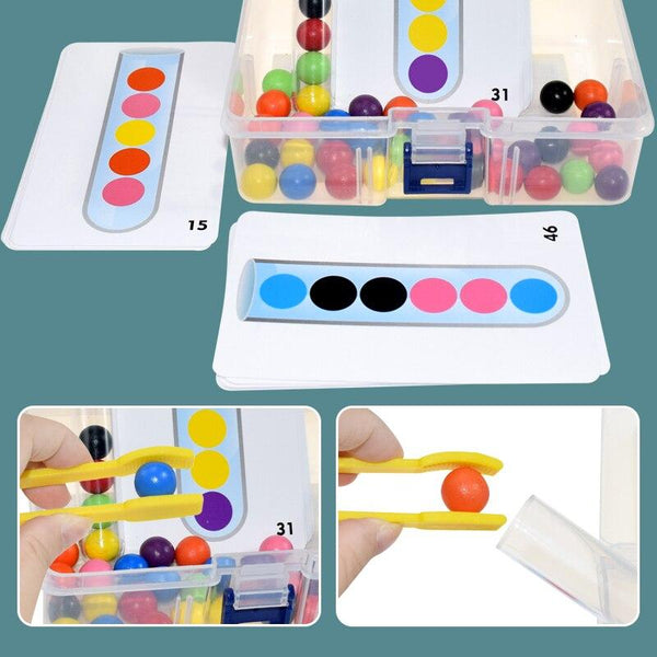 Planet Gates Clip Beads Test Tube Toy Children Logic Concentration Fine Motor Training Game Montessori Teaching Aids Educational Toy for Kids