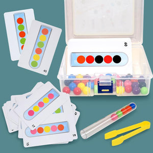 Planet Gates Clip Beads Test Tube Toy Children Logic Concentration Fine Motor Training Game Montessori Teaching Aids Educational Toy for Kids