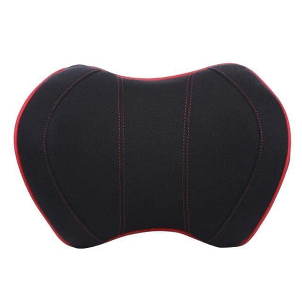 Planet Gates Cloth Black red Car Seat Head Neck Rest Massage Auto Pillow Space Memory Neck Headrest Car Cover Vehicular Pillow Seat Headrest Accessories