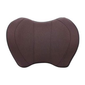 Planet Gates Cloth brown Car Seat Head Neck Rest Massage Auto Pillow Space Memory Neck Headrest Car Cover Vehicular Pillow Seat Headrest Accessories