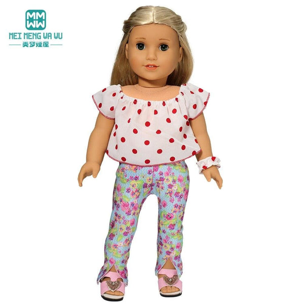 Planet Gates Clothes for doll Bow dress fit 18inch 43-45cm Baby Toy new born doll and American doll accessories