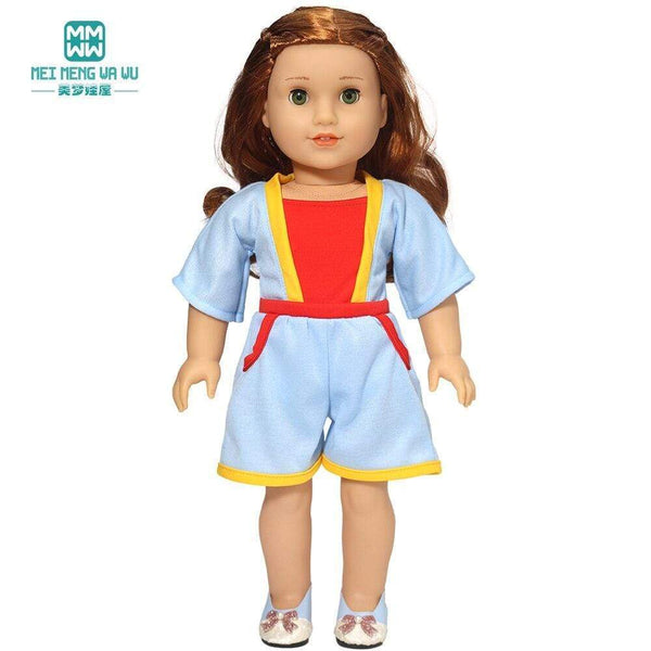 Planet Gates Clothes for doll Bow dress fit 18inch 43-45cm Baby Toy new born doll and American doll accessories