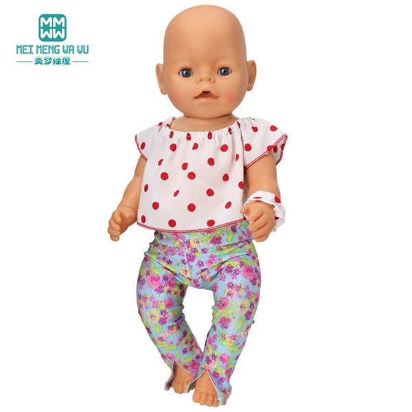 Planet Gates Clothes for doll Bow dress fit 18inch 43-45cm Baby Toy new born doll and American doll accessories
