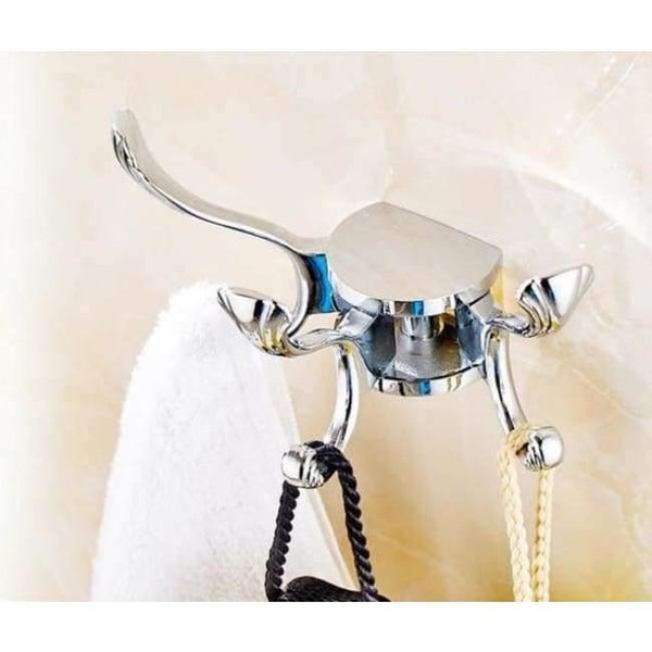 Planet Gates Clothes Hook 3 Bathroom Accessories Sets Silver Polished Chrome Bathroom Products Solid Brass Bathroom Hardware Sets jk6