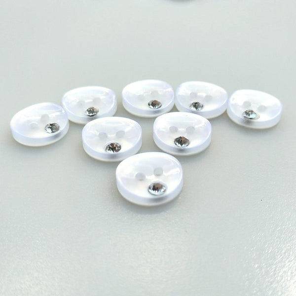 Planet Gates Clothing Botones Hl 50pcs 12mm Resin Buttons With Rhinestone Shirt Apparel Sewing Accessories Diy Crafts Rhinestones