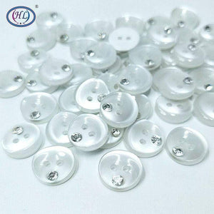 Planet Gates Clothing Botones Hl 50pcs 12mm Resin Buttons With Rhinestone Shirt Apparel Sewing Accessories Diy Crafts Rhinestones
