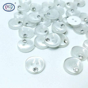 Planet Gates Clothing Botones Hl 50pcs 12mm Resin Buttons With Rhinestone Shirt Apparel Sewing Accessories Diy Crafts Rhinestones