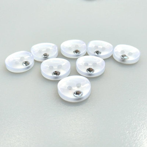 Planet Gates Clothing Botones Hl 50pcs 12mm Resin Buttons With Rhinestone Shirt Apparel Sewing Accessories Diy Crafts Rhinestones