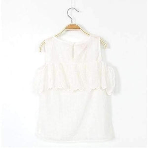 Planet Gates clothing set / 8 Kids Fashion Girls Clothing Sets 2 pcs White Lace Blouse Top & Black Flowers Pants Set for Teenage Girls Clothes Set