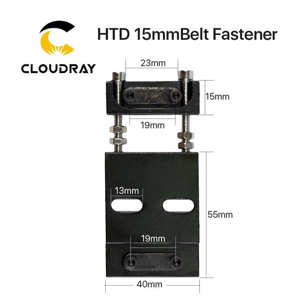 Planet Gates Cloudray Belt Fastener For Width 15MM Open-Ended Timing Belt Transmission Belts For X/Y Axis Hardware Tools Machine Parts