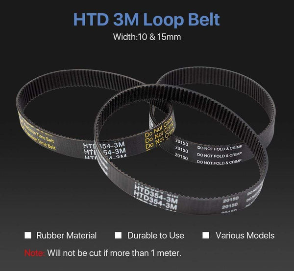 Planet Gates Cloudray HTD 3M Closed Loop Belt Rubber Timing Belt Various Transmission for CO2 Laser Engraving Cutting Machine / 3D Printer