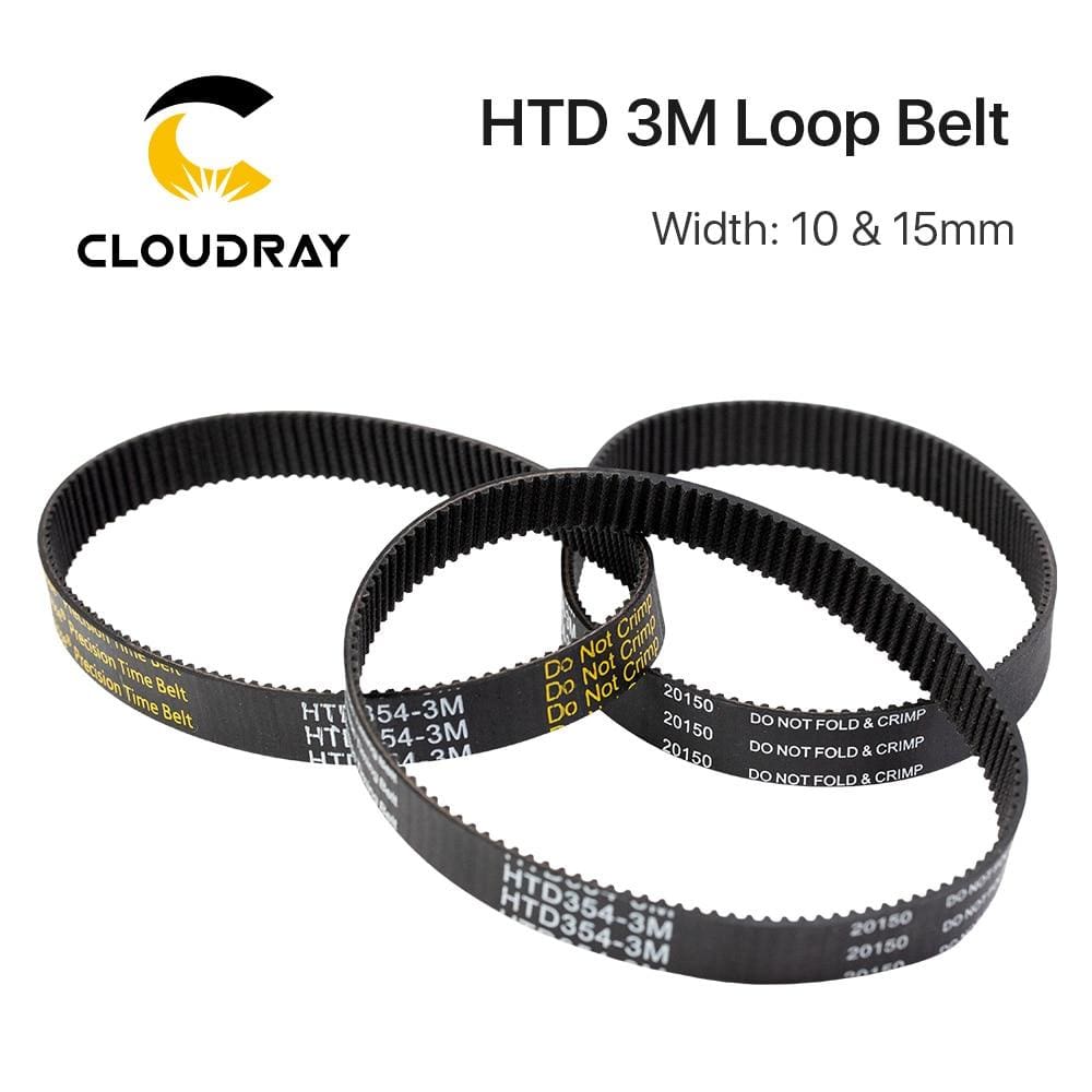 Planet Gates Cloudray HTD 3M Closed Loop Belt Rubber Timing Belt Various Transmission for CO2 Laser Engraving Cutting Machine / 3D Printer