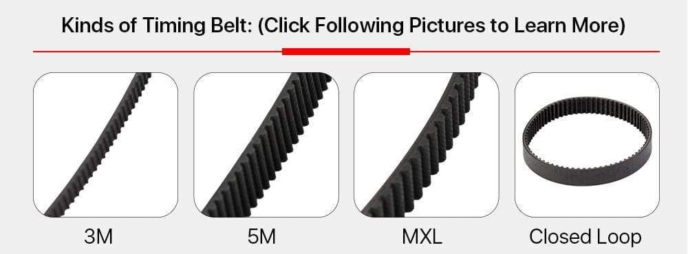 Planet Gates Cloudray HTD 3M Closed Loop Belt Rubber Timing Belt Various Transmission for CO2 Laser Engraving Cutting Machine / 3D Printer