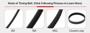 Planet Gates Cloudray HTD 3M Closed Loop Belt Rubber Timing Belt Various Transmission for CO2 Laser Engraving Cutting Machine / 3D Printer