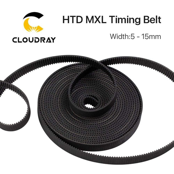 Planet Gates Cloudray MXL Open-Ended Timing Belt Transmission Belts Rubber Width 5mm For Fiber YAG Pully CO2 Laser Engraving Cutting Machine