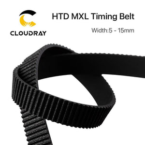 Planet Gates Cloudray MXL Open-Ended Timing Belt Transmission Belts Rubber Width 5mm For Fiber YAG Pully CO2 Laser Engraving Cutting Machine
