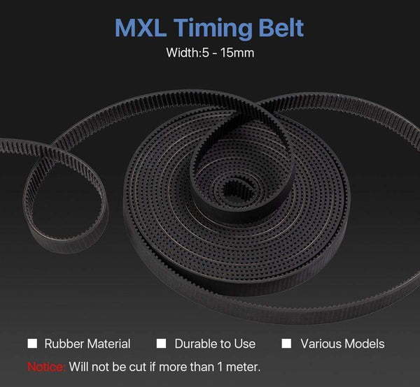 Planet Gates Cloudray MXL Open-Ended Timing Belt Transmission Belts Rubber Width 5mm For Fiber YAG Pully CO2 Laser Engraving Cutting Machine