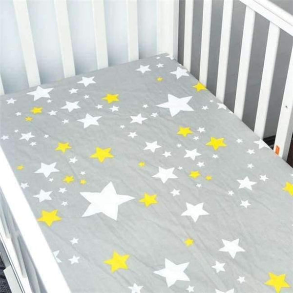 Planet Gates CLS0011 / China 100% Cotton Crib Fitted Sheet Soft Breathable Baby Bed Mattress Cover Potector  Cartoon Newborn Bedding For Cot Size 130*70cm