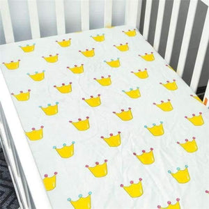 Planet Gates CLS0012 / China 100% Cotton Crib Fitted Sheet Soft Breathable Baby Bed Mattress Cover Potector  Cartoon Newborn Bedding For Cot Size 130*70cm
