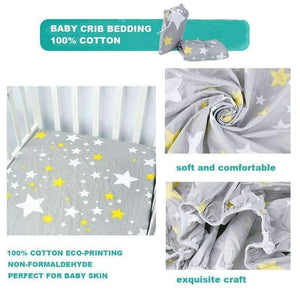 Planet Gates CLS0012 Fitted Baby Crib Sheet Printed 100% Cotton Nursery Bedding for Boy or Girl, Toddler Bedding ,Perfect Baby Shower Gift