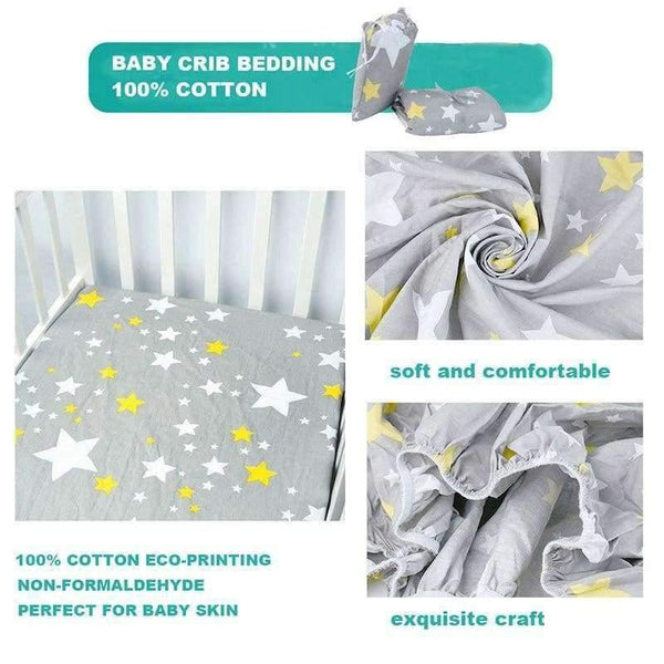 Planet Gates CLS0012 Fitted Baby Crib Sheet Printed 100% Cotton Nursery Bedding for Boy or Girl, Toddler Bedding ,Perfect Baby Shower Gift