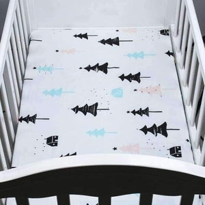 Planet Gates CLS0015 Fitted Baby Crib Sheet Printed 100% Cotton Nursery Bedding for Boy or Girl, Toddler Bedding ,Perfect Baby Shower Gift