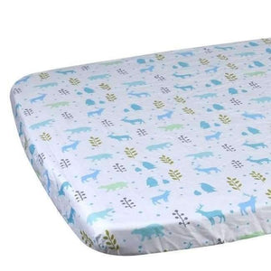 Planet Gates CLS0024 100% Cotton Crib Fitted Sheet Soft Baby Bed Mattress Cover Protector Cartoon Newborn Bedding For Cot Size 130*70cm