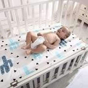 Planet Gates CLS0025 100% Cotton Crib Fitted Sheet Soft Baby Bed Mattress Cover Protector Cartoon Newborn Bedding For Cot Size 130*70cm