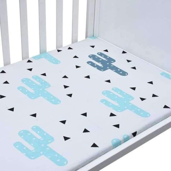 Planet Gates CLS0025 / China 100% Cotton Crib Fitted Sheet Soft Breathable Baby Bed Mattress Cover Potector  Cartoon Newborn Bedding For Cot Size 130*70cm