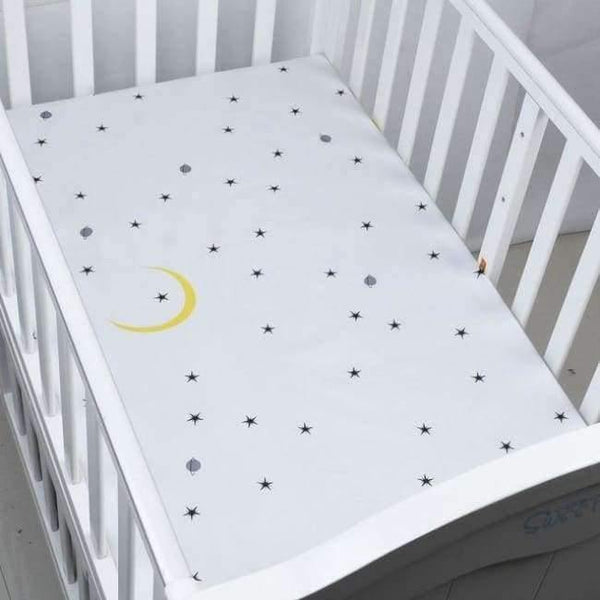 Planet Gates CLS0030 / China 100% Cotton Crib Fitted Sheet Soft Breathable Baby Bed Mattress Cover Potector  Cartoon Newborn Bedding For Cot Size 130*70cm