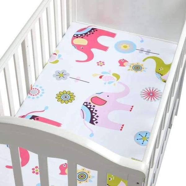 Planet Gates CLS0031 / China 100% Cotton Crib Fitted Sheet Soft Breathable Baby Bed Mattress Cover Potector  Cartoon Newborn Bedding For Cot Size 130*70cm
