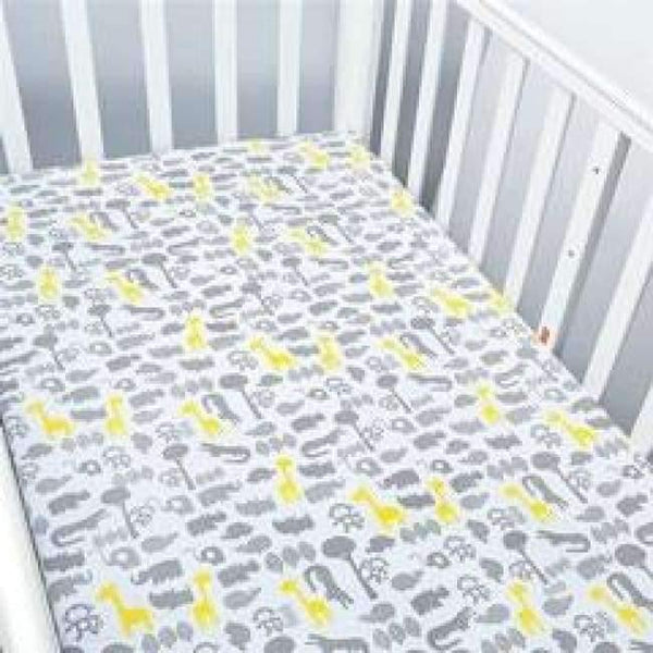 Planet Gates CLZ0005 / China 100% Cotton Crib Fitted Sheet Soft Breathable Baby Bed Mattress Cover Potector  Cartoon Newborn Bedding For Cot Size 130*70cm