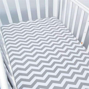 Planet Gates CLZ0006 / China 100% Cotton Crib Fitted Sheet Soft Breathable Baby Bed Mattress Cover Potector  Cartoon Newborn Bedding For Cot Size 130*70cm