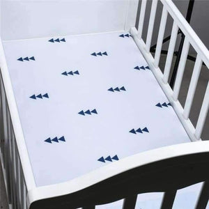 Planet Gates CLZ0012 100% Cotton Crib Fitted Sheet Soft Baby Bed Mattress Cover Protector Cartoon Newborn Bedding For Cot Size 130*70cm