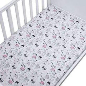 Planet Gates CLZ0014 / China 100% Cotton Crib Fitted Sheet Soft Breathable Baby Bed Mattress Cover Potector  Cartoon Newborn Bedding For Cot Size 130*70cm