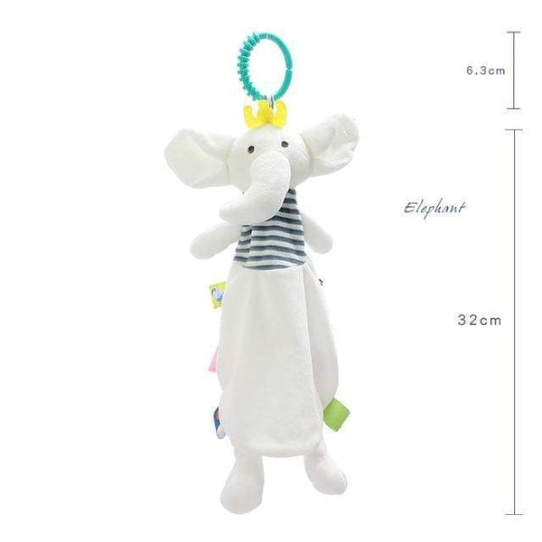 Planet Gates CM045 Elephant Baby Comforter Toys Plush Bunny Doudou Bebe Sleeping Towel Montessori Baby Rattles Stuffed Animals Appease Baby Toys 0 12 Months