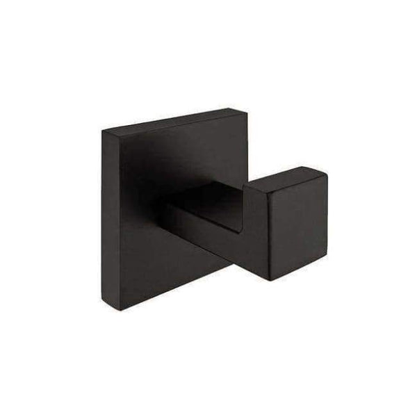 Planet Gates coat hook AUSWIND black Modern 304 Stainless Steel Bathroom Hardware Set Black Oiled Bronze Square base Wall Mount Bathroom Accessories