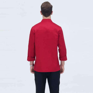 Planet Gates Coat1 / One Size Black Long Sleeve Master Cook Work Uniforms Restaurant Hotel BBQ Kitchen High Quality Workwear Clothing Food Service Chef Tops