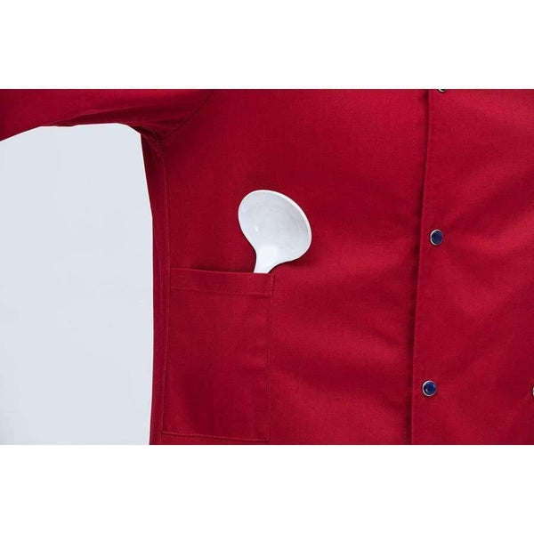 Planet Gates Coat1 / One Size Black Long Sleeve Master Cook Work Uniforms Restaurant Hotel BBQ Kitchen High Quality Workwear Clothing Food Service Chef Tops